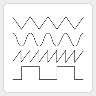 Synthesizer Waveforms (black font) #1 Magnet